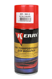 Лак для тонировки фар "Kerry", красный 210мл