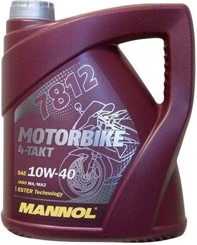 Масло моторное Mannol Motorbike, 10W40, 4T, 4л