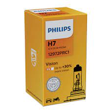 Автолампа H7 "Philips", Vision, +30%, 12V, 55W, 3200K