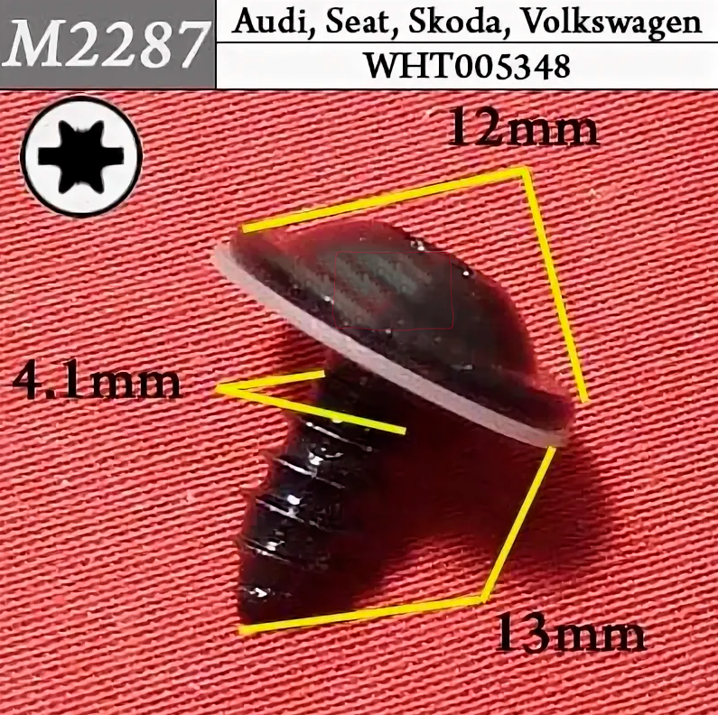 M2287 Автокрепеж для Audi, Seat, Skoda, Volkswagen