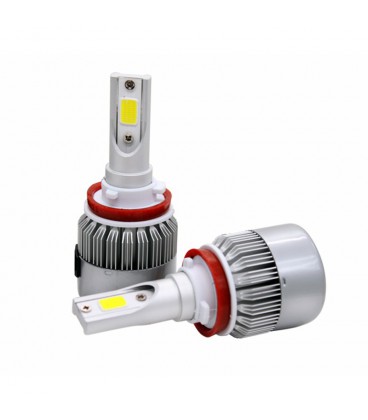 Комплект светодиодных ламп H11, C6, 10-24V, 36W, 6000K
