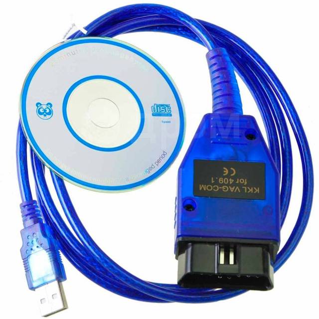 Сканер диагностический VAG-COM 409.1, кабель OBD-USB