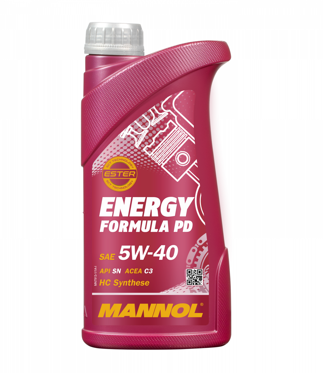Масло моторное Mannol Energy Formula PD, 5w40, синтетика, 1л
