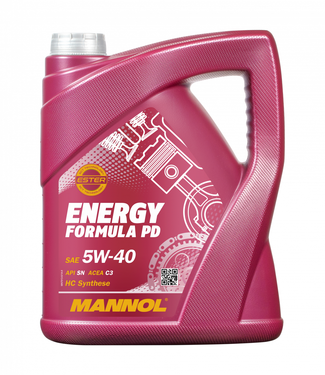Масло моторное Mannol Energy Formula PD, 5w40, синтетика, 5л