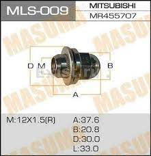 Гайка колесная M12x1.5 Mitsubishi, Toyota "Masuma" ключ 21, d 32 mm
