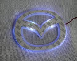 Эмблема светодиодная Mazda 6, 2007-2012, 14.1*11.1cm, белая
