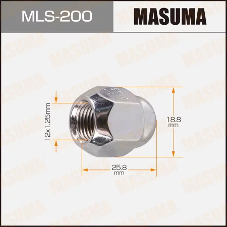 Гайка колесная Subaru "Masuma" М12х1,25, хром