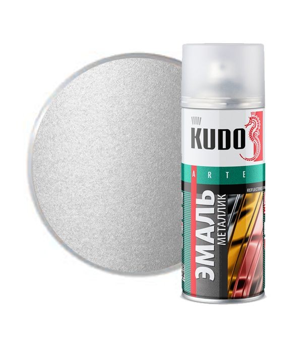 Краска универсальная "KUDO", алюминиевая, спрей, 520мл