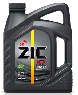 Масло моторное ZIC X7 Diesel, 10W40, синтетика, 6л