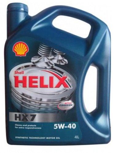 Масло моторное Shell Helix HX7, 5W40, полусинтетика, 4л