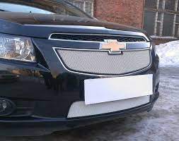 Решетка бампера Chevrolet Cruze 2009-2013, верх, хром