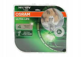 Автолампы H1 "Osram", Ultra Life, 12V, 55W, 3200K