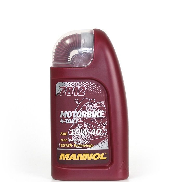 Масло моторное Mannol Motorbike, 10W40, 4T, 1л