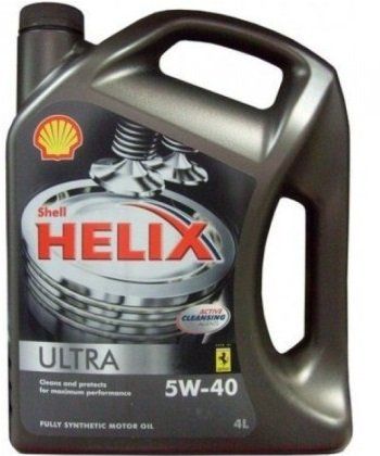 Масло моторное Shell Helix Ultra, 5W40, синтетика, 4л