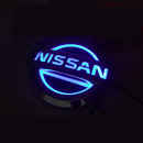 Эмблема светодиодная Nissan Qashqai, 10.0*8.6cm, голубой