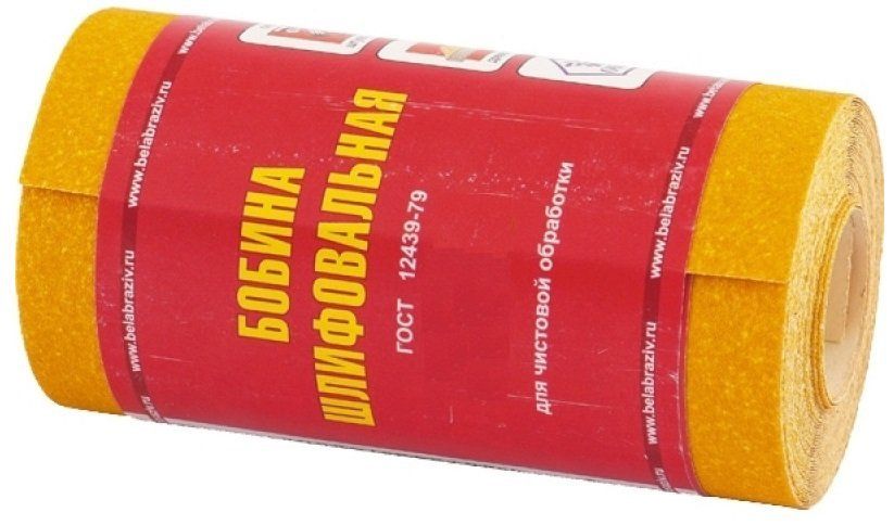 Наждачка на бумажной основе LP41C P80, мини-рулон, 100мм х 5м (БАЗ), Россия