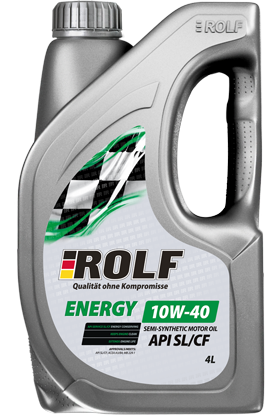 Масло моторное Rolf Energy 10W40, SL/CF, полусинтетика, 4л