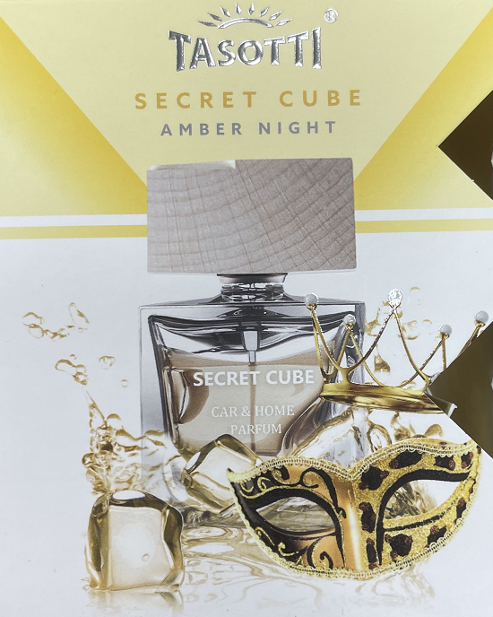Ароматизатор с дер. крышкой "Tasotti Secret Cube" Amber Night