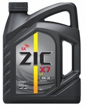 Масло моторное ZIC X7 LS, 5W30, синтетика, 4л