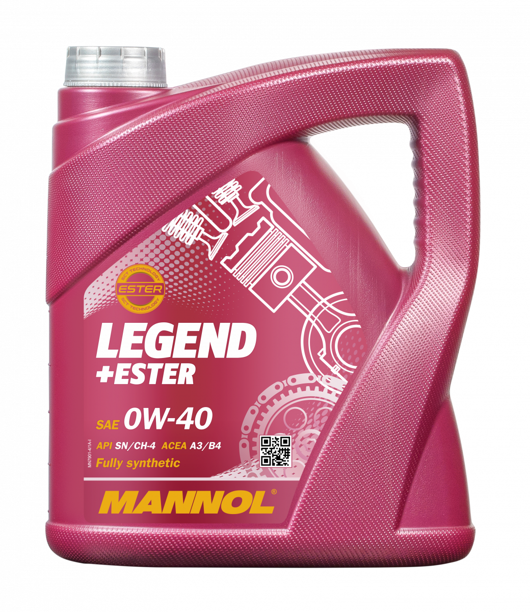 Масло моторное Mannol Legend Ester, 0W40, 4л
