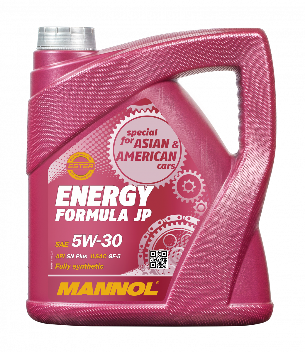 Масло моторное Mannol Energy Formula JP, 5w30, синтетика, 4л