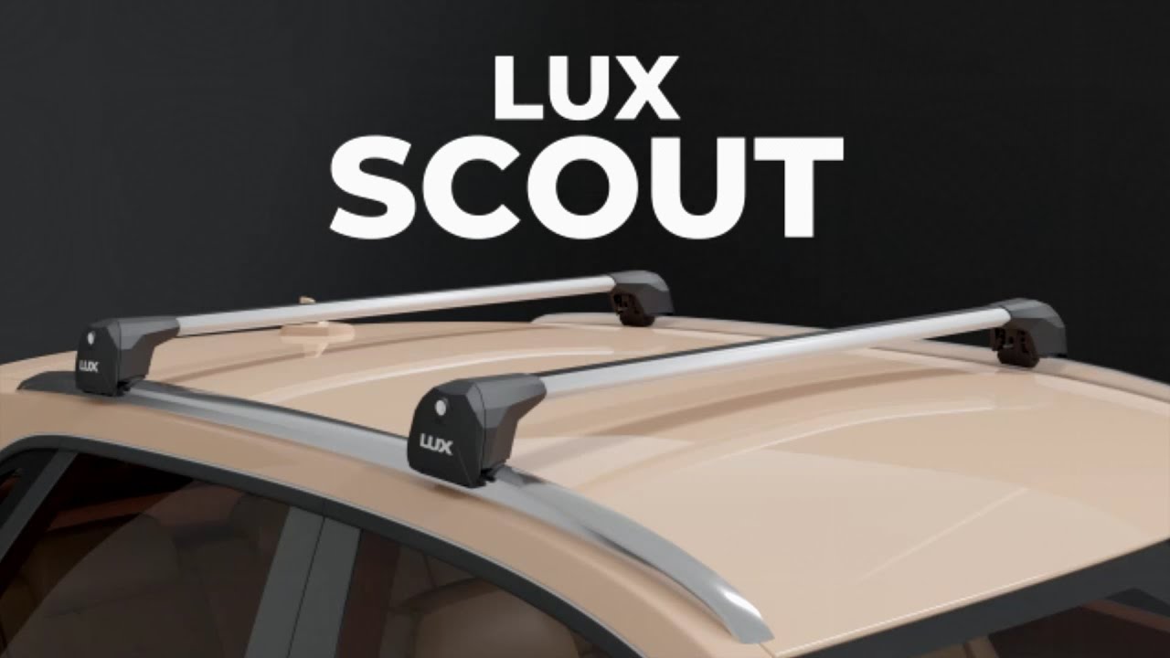 Багажная система "LUX" SCOUT, для а/м с интег. рейлингами, дуги 110 мм, серебр.