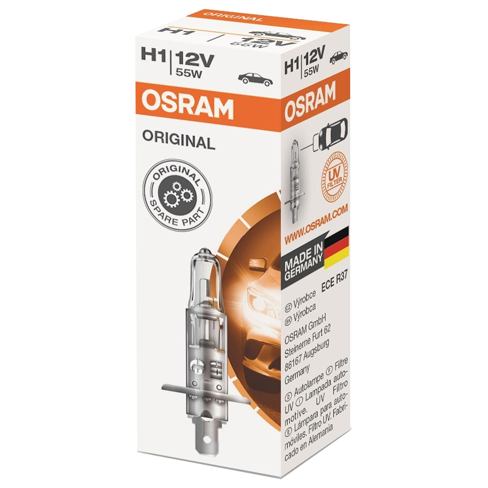 Автолампа H1 "Osram", Original, 12V, 55W, 3200K
